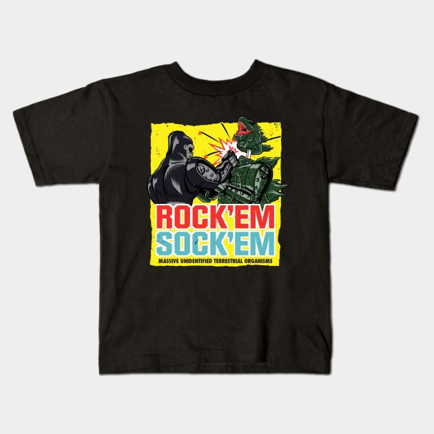 Rock 'em sock 'em Muto's Kids T-Shirt by Eman